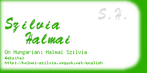 szilvia halmai business card